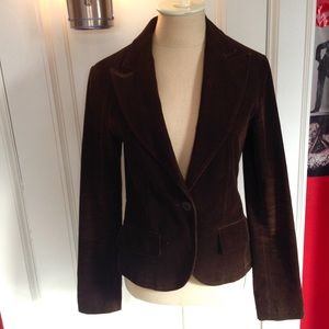 Vintage Olive Green Corduroy Blazer